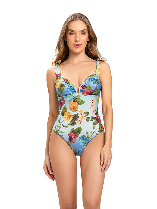 Vestido De Baño Enterizo Orchid Garden Blossom Stories