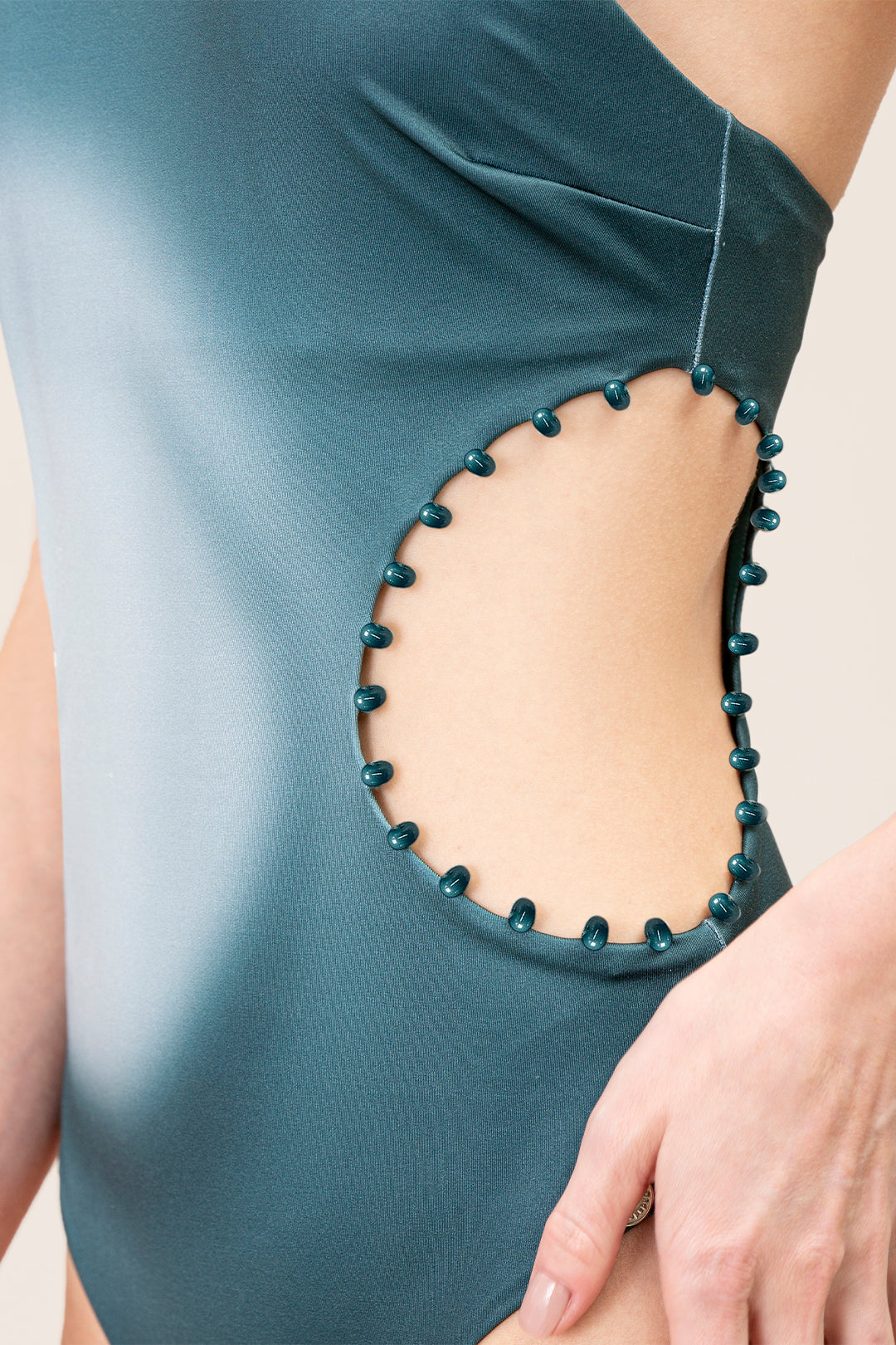 Vestido De Baño Enterizo Lunar Onda