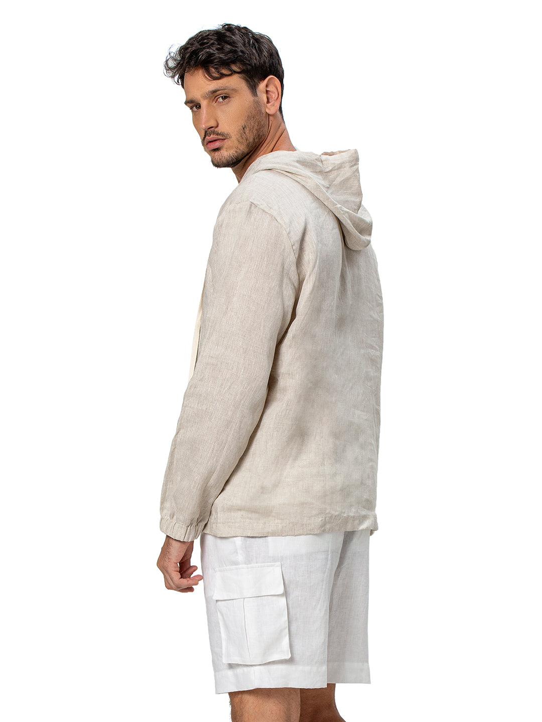 Linen Hoodie - Ondademar Men