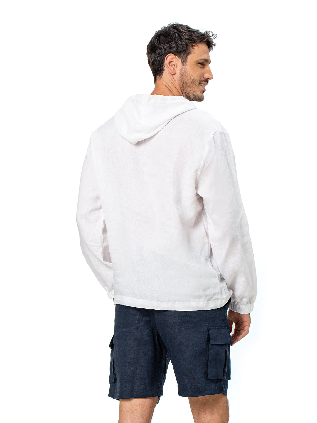 Linen Hoodie - Ondademar Men