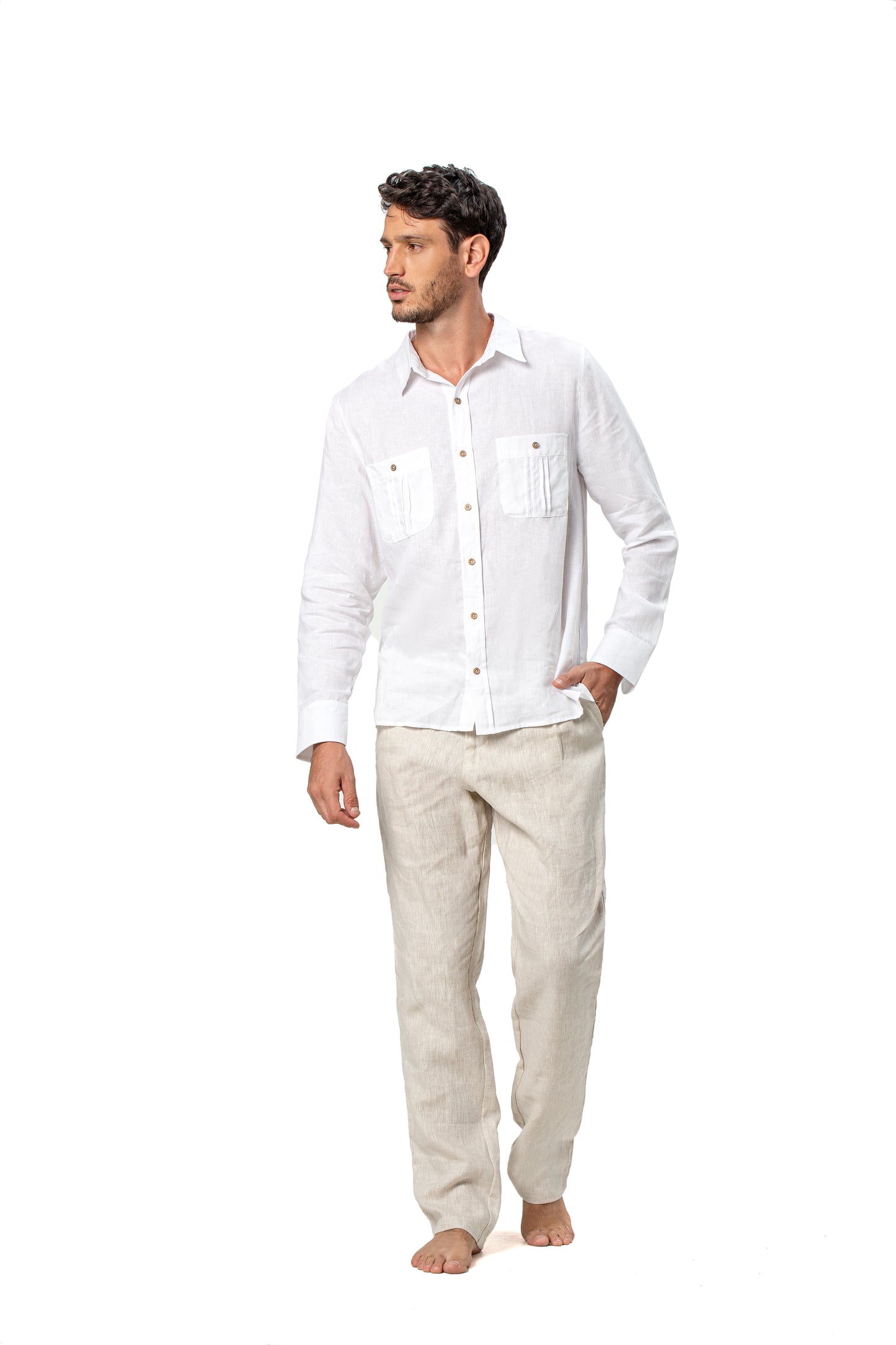 Linen Pants - Ondademar Men