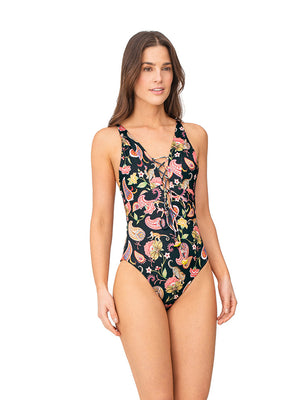 Vestido De Baño Enterizo River Garden Media Luna