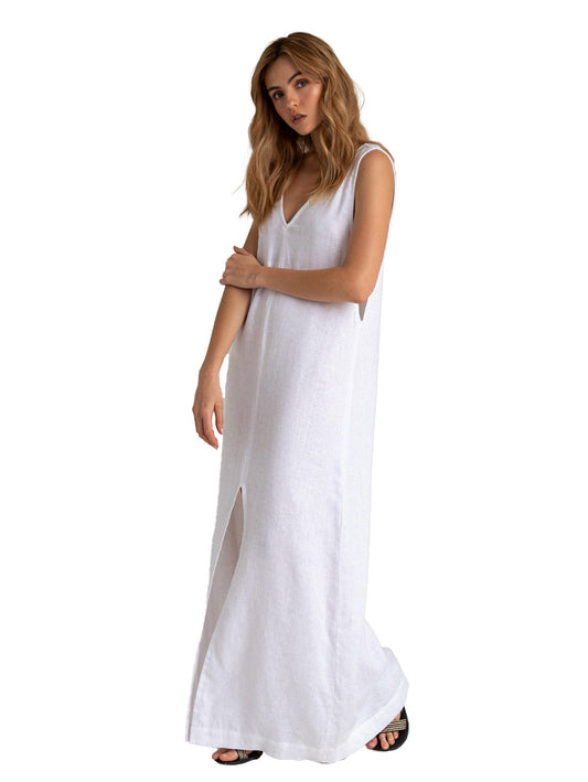 Vestido Largo Solids Linen Capsule